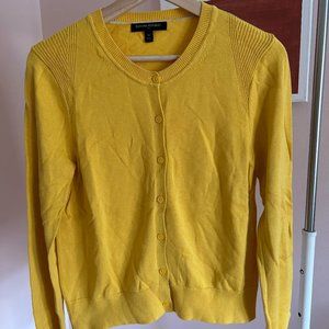 Banana Republic Yellow Cardigan Size M